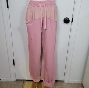 POL Pink Relaxed Loungewear Jogger Sweatpants Size Small Soft Cotton Blend
